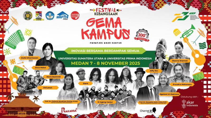 USU Tuan Rumah Festival Kebangsaan &ldquo;GEMA KAMPUS&rdquo;