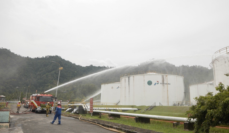 Pertamina Patra Niaga Regional Sumbagut Gelar Simulasi Penanggulangan Keadaan Darurat di IT Teluk Kabung dan Kantor Regional Medan