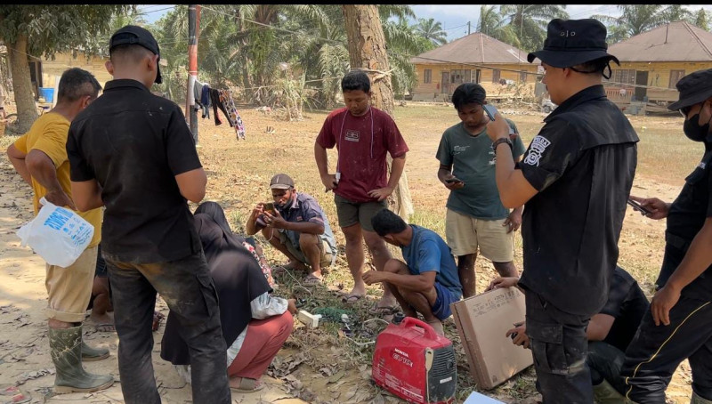 Bantu Pemulihan Komunikasi, Polda Sumut Kirim Perangkat Starlink ke Aceh