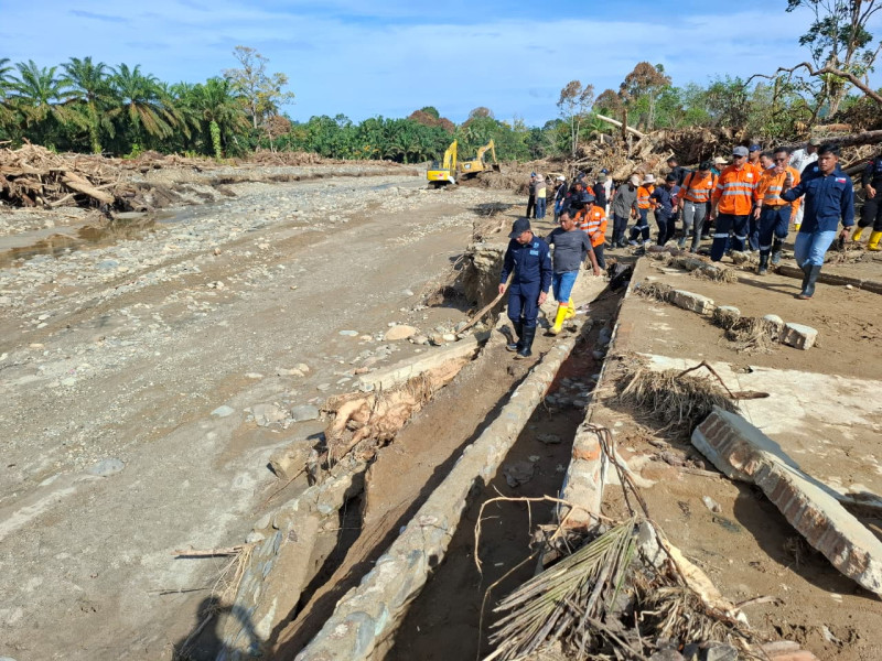 38.878 Ha Lahan Pertanian Terdampak Banjir dan Longsor di Sumut