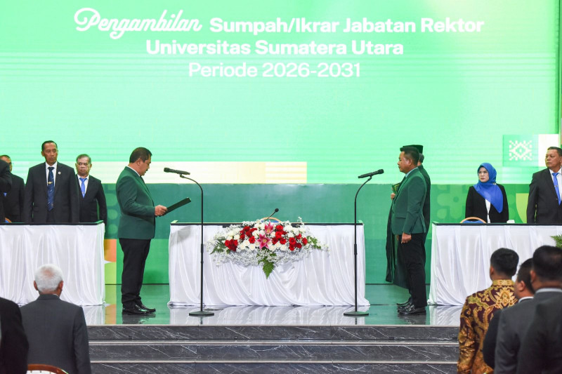 Prof. Muryanto Amin Pimpin USU 2026&ndash;2031, Targetkan Kampus Berkontribusi Nyata