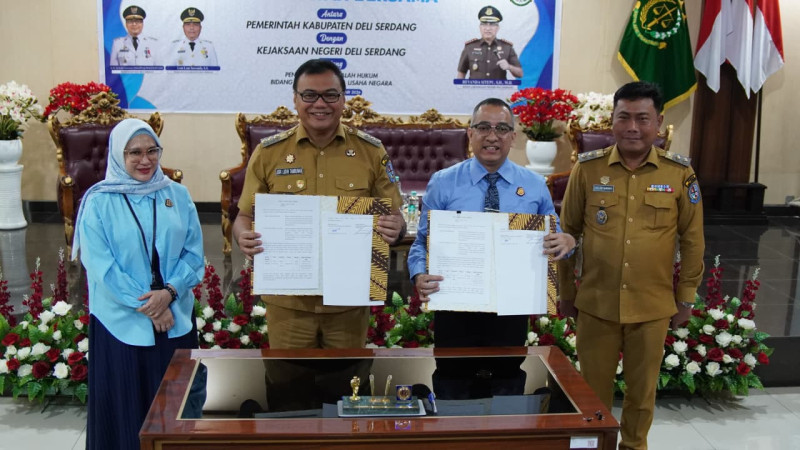 Pemkab & Kejari Deli Serdang Jalin Kerja Sama Penanganan Masalah Hukum Bidang Datun