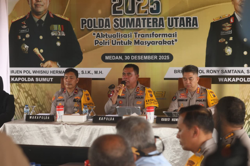 Ungkap 6.078 Kasus Narkoba, Polda Sumut Selamatkan 12 Juta Jiwa di 2025