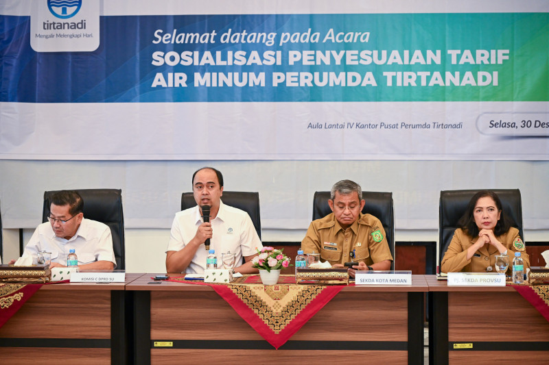 Februari 2026 Tarif Air Perumda Tirtanadi Akan Naik, Diubah Antara Rp 4.885 hingga Rp 13.000 per Meter Kubik