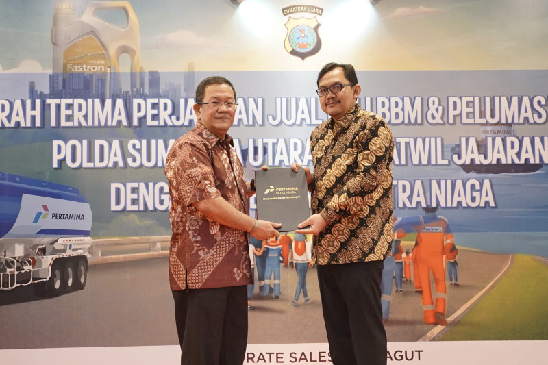 Pertamina Patra Niaga Regional Sumbagut Perkuat Dukungan Operasional Polda Sumatera Utara melalui Kontrak Kerja Sama BBM dan Pelumas Non Subsidi Tahun