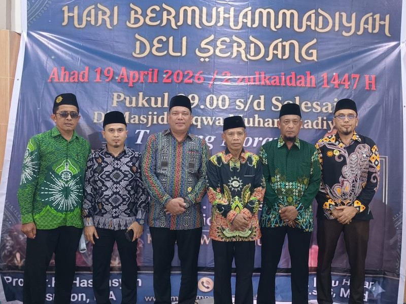 Hari Bermuhamadiyah di PCM Tanjung Morawa di hadiri Pimpinan Wilayah Muhammadiyah Sumatera Utara untuk Sukseskan Mukmatar Muhammadiyah