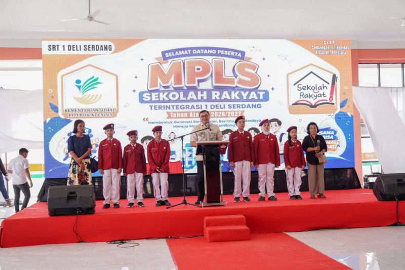 Bupati Buka MPLS Sekolah Rakyat Terintegrasi 1 Deli Serdang, 419 Siswa Mulai Masuk Asrama