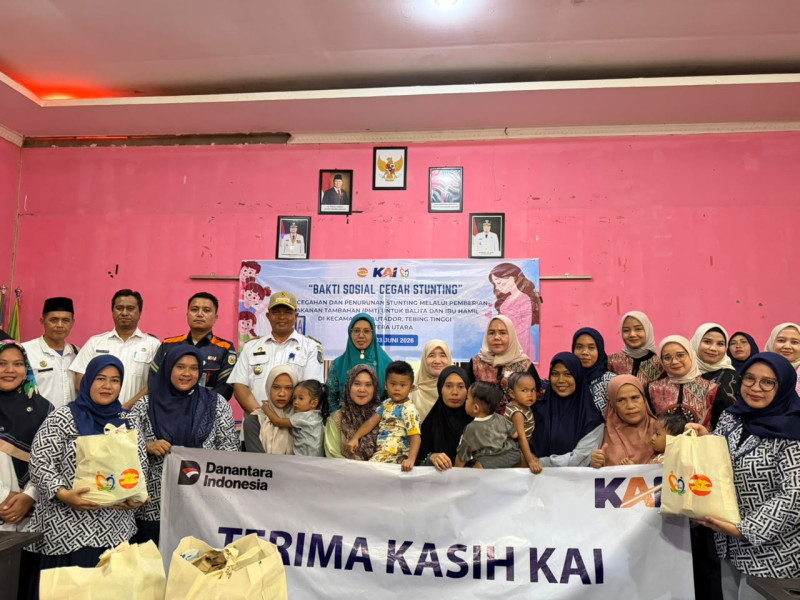 KAI Divre I Sumut Salurkan TJSL Rp235,6 Juta Sepanjang Semester I 2026