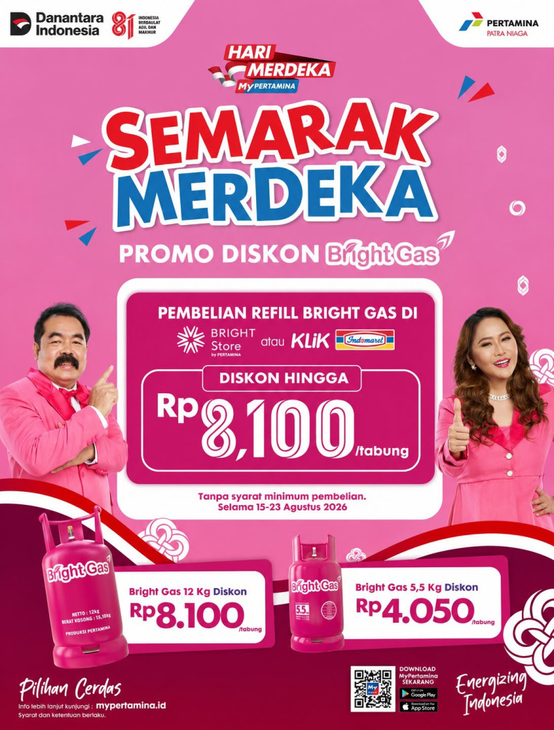 Pertamina Patra Niaga Regional Sumbagut Hadirkan Promo Bright Gas Semarak Merdeka