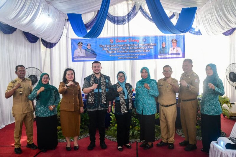 Evaluasi Tertib Administrasi PKK, Sumberejo Masuk Enam Besar Sumut