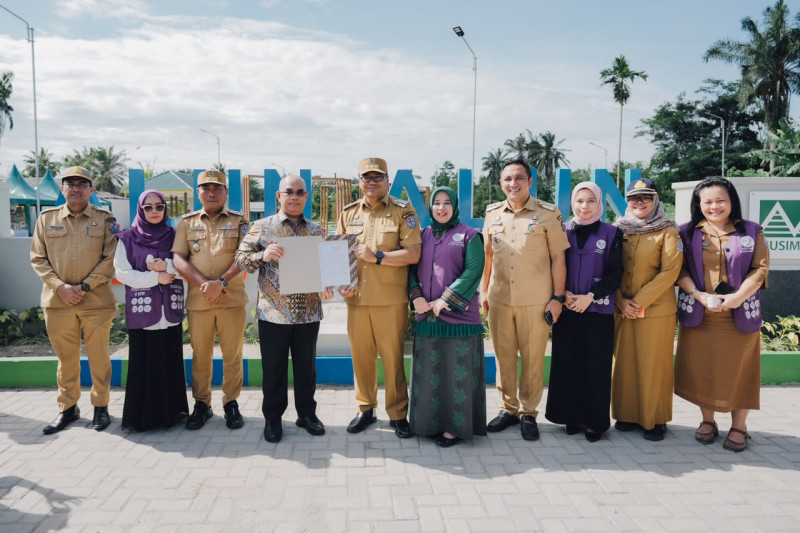 Alun-Alun Percut Sei Tuan Diresmikan, Jadi Ikon Baru di Desa Saentis