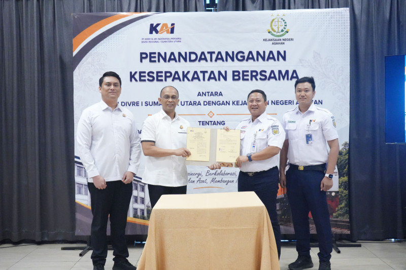 KAI Sumut dan Kejari Asahan Perkuat Sinergi Hukum Dukung Layanan Kereta Api