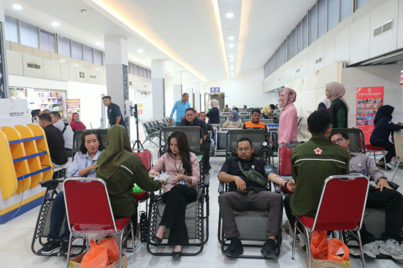 KAI Divre I Sumut Kumpulkan 93 Kantong Darah Hingga September 2026