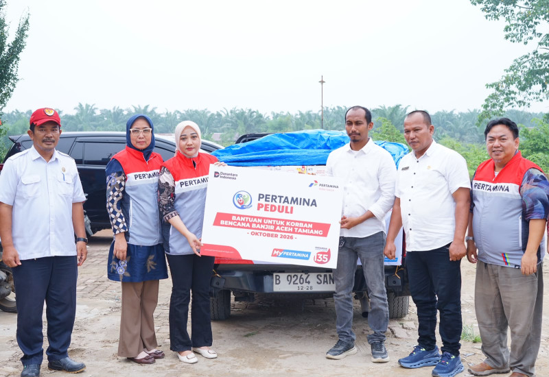 Pertamina Patra Niaga Regional Sumbagut Tanggap Darurat Bencana, Salurkan Bantuan Masyarakat Terdampak Bencana Banjir di Aceh Tamiang